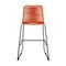 Armen Living Shasta 26" Outdoor Metal and Tangerine Rope Stackable Counter Stool, PK2 LCSTBABLTNG26 - alternate 4